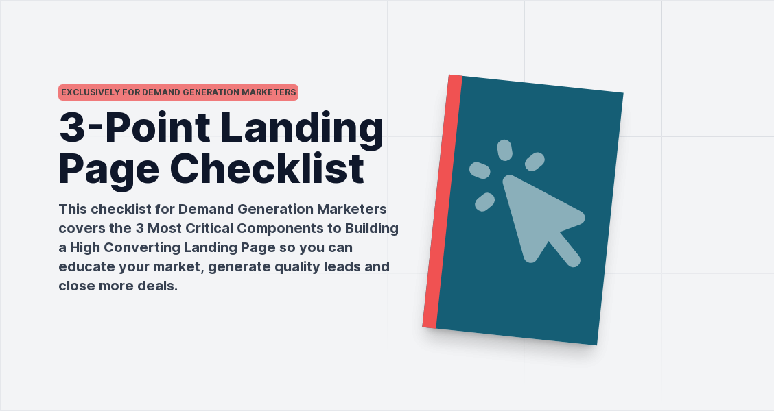 10-Point Landing Page Checklist | Exclusively For Demand Generation Marketers